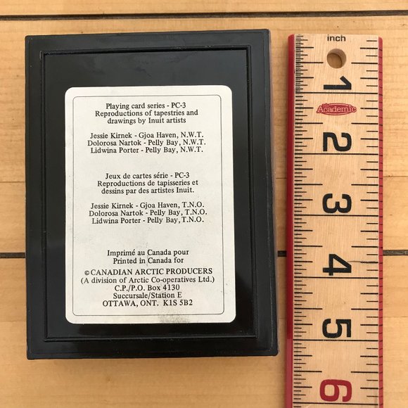 Inuit Artwork Duratone Plastic Coated Playing Cards Vintage Canadian Arctic PC-3 - Picture 8 of 8